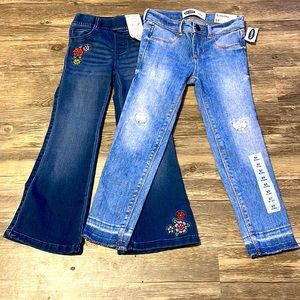 NWT. Lot of 2 GIRLS JEANS. OLD NAVY AND 365 KIDS. SIZE 5